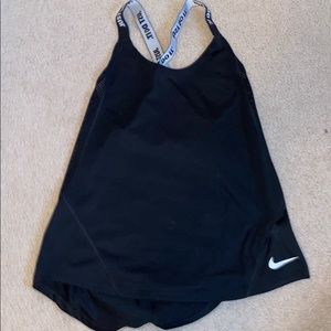 Black Nike workout tank